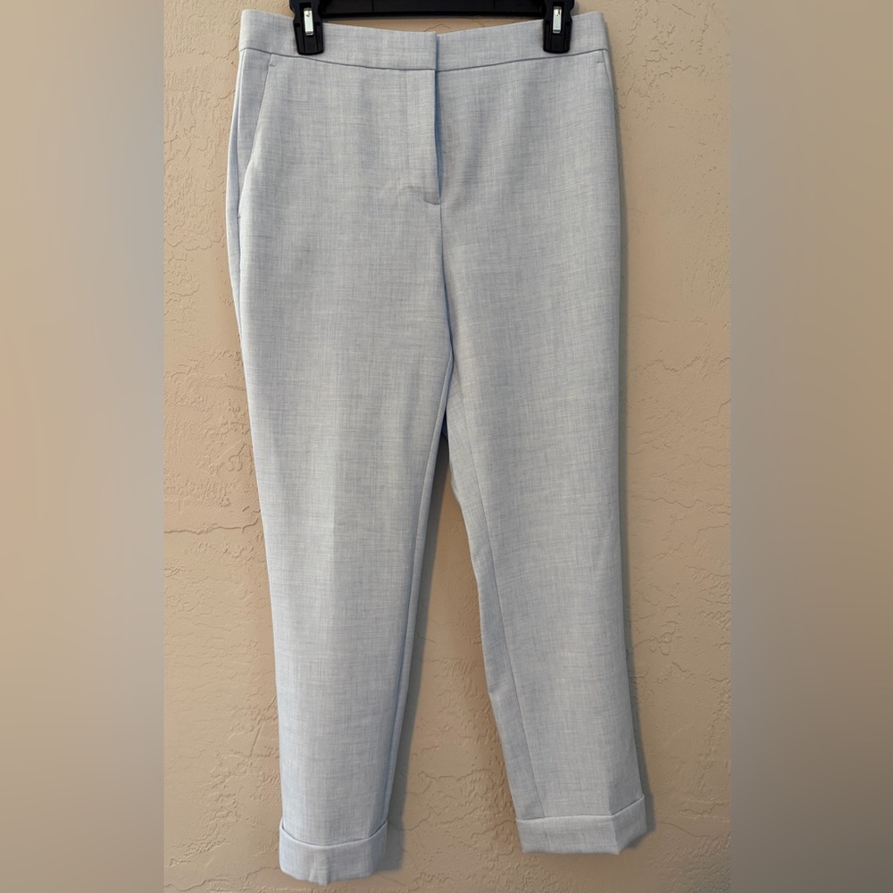 NWT Ann Taylor Women's High Rise, Ankle Trousers, Light Blue Wash, Sz 4